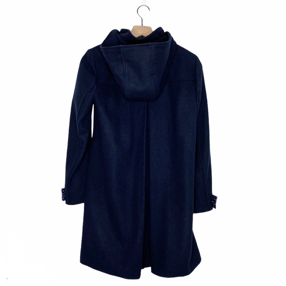SOLD - MOMO MATERNITY Coat Small Wool Blend Navy Blue - Picture 6 of 16